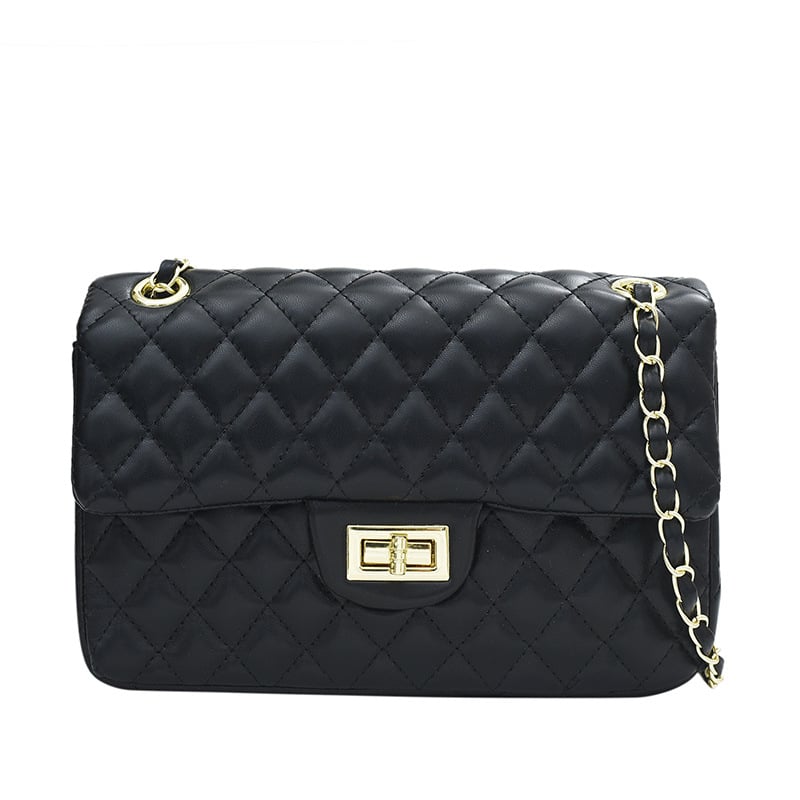 Torba u Chanel stilu, kvadratna mala torba s lancem, za žene, ljeto 2025, preklopni zatvarač, za ramenu ili crossbody