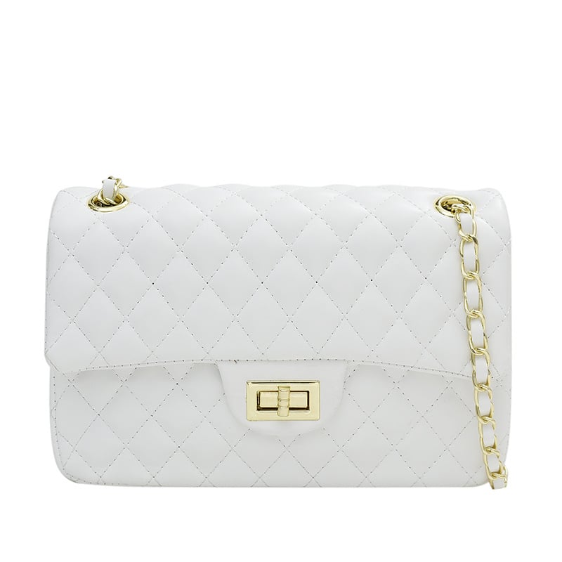 Torba u Chanel stilu, kvadratna mala torba s lancem, za žene, ljeto 2025, preklopni zatvarač, za ramenu ili crossbody