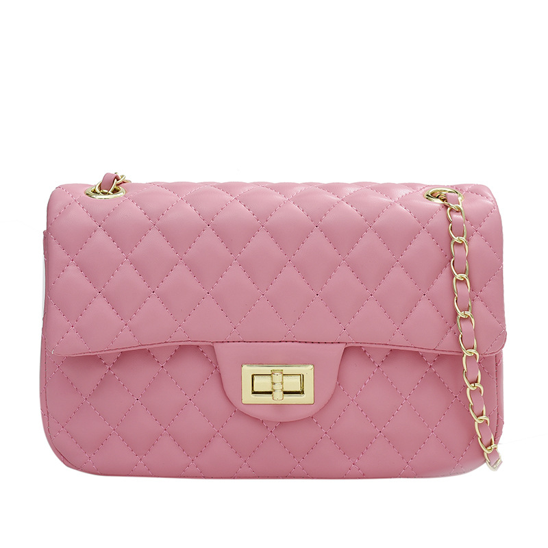 Torba u Chanel stilu, kvadratna mala torba s lancem, za žene, ljeto 2025, preklopni zatvarač, za ramenu ili crossbody