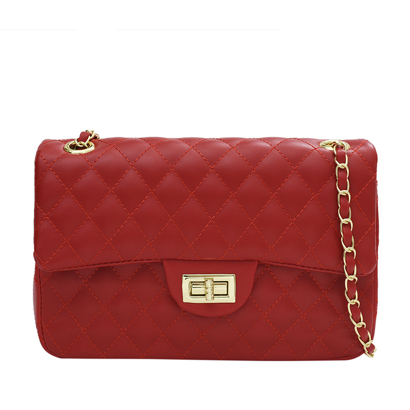 Torba u Chanel stilu, kvadratna mala torba s lancem, za žene, ljeto 2025, preklopni zatvarač, za ramenu ili crossbody