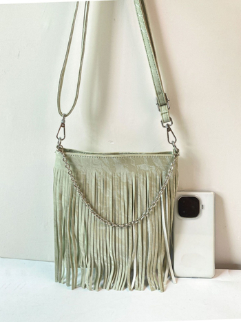 Geantă crossbody în stil național literar-artistic, material PU, formă verticală pătrată, închidere cu magnet, buzunar interior cu fermoar și buzunar pentru telefon