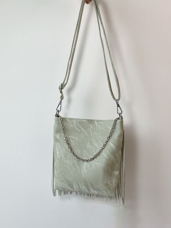 Geantă crossbody în stil național literar-artistic, material PU, formă verticală pătrată, închidere cu magnet, buzunar interior cu fermoar și buzunar pentru telefon