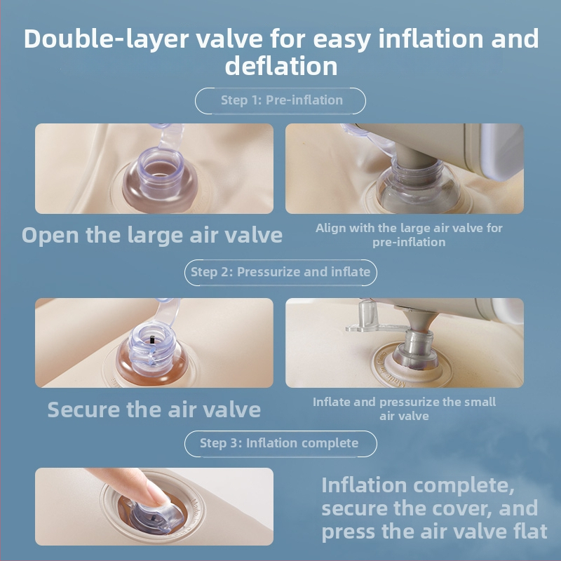 SUV gaisa guļvieta auto bagāžniekam, modelis YS04, maksimālais slodze 200 kg, manuāla uzpūšana, flokking materiāls, universāla saderība