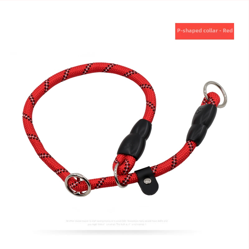 Guler pentru câine și lesă de dresaj din nylon, model monocrom, brand Youbaolong