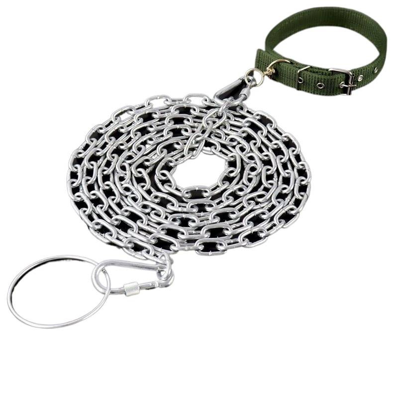 Lanț metalic pentru câine, anti mușcătură, neextensibil, cod produs Yy1615686, lanțuri și frânghii pentru animale de companie