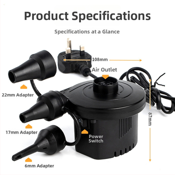 Elektriskā baseina sūknis piepūšamām rotaļlietām – gaisa matracis un bērnu peldēšanas riņķis