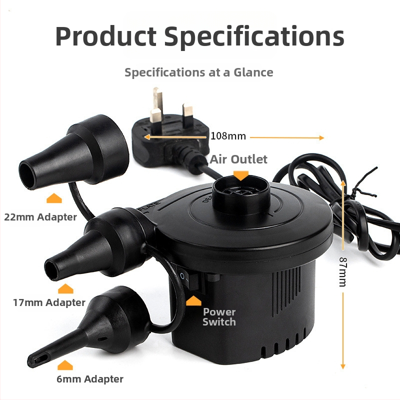 Elektriskā baseina sūknis piepūšamām rotaļlietām – gaisa matracis un bērnu peldēšanas riņķis