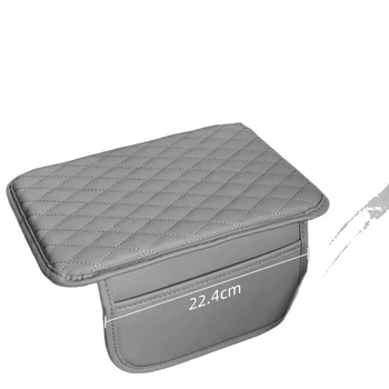 Кожен автомобилен подлакътник с повдигаща подложка, универсална съвместимост, мултифункционална чанта за съхранение, защита на централния подлакътник, противохлъзваща мрежеста подложка