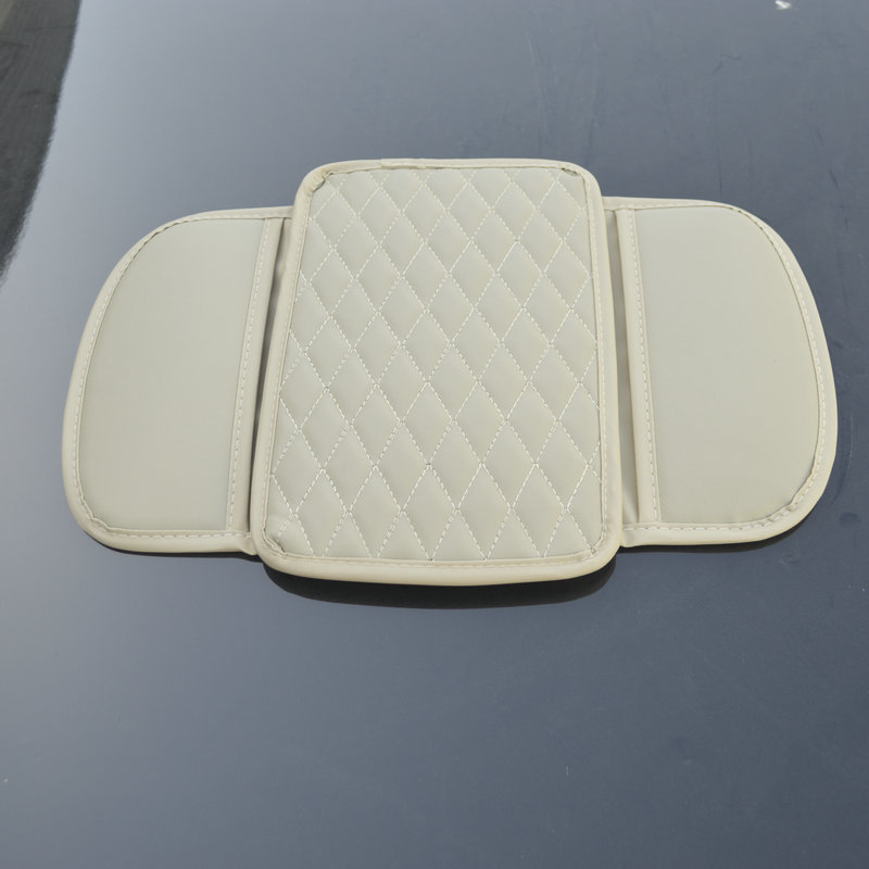 Кожен автомобилен подлакътник с повдигаща подложка, универсална съвместимост, мултифункционална чанта за съхранение, защита на централния подлакътник, противохлъзваща мрежеста подложка