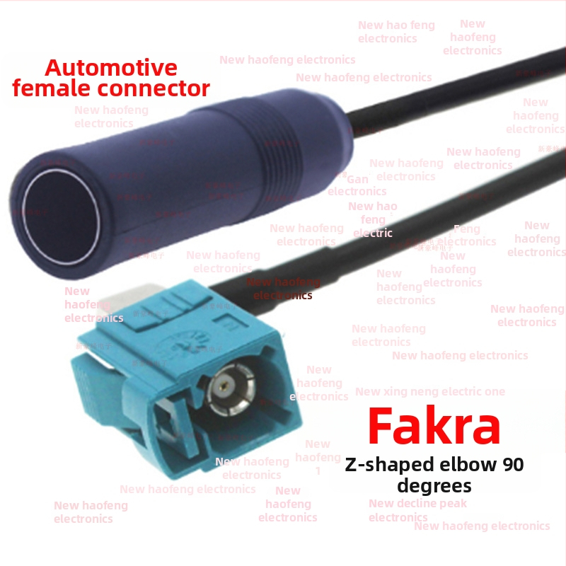 GPS antenas pagarināšanas kabelis ar Fakra Z sieviešu tipa savienotāju auto ligzdai, RF RG174 kabelis