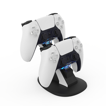 Încărcător pentru PS5 cu suport în formă de avion, interfață Type-C, ABS, compatibil cu controllere PS5