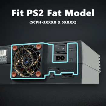 Vanjski držač ventilatora PS4 za hlađenje – ABS, 12 g – Kompatibilan s PS4, PS4 Slim, PS4 Pro – Model Ps4