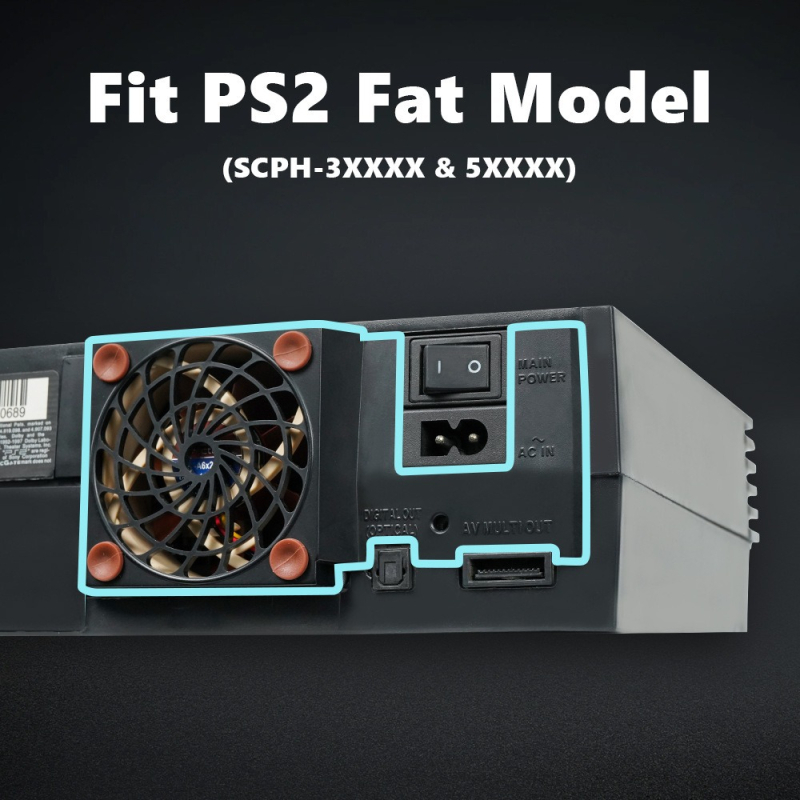 Vanjski držač ventilatora PS4 za hlađenje – ABS, 12 g – Kompatibilan s PS4, PS4 Slim, PS4 Pro – Model Ps4