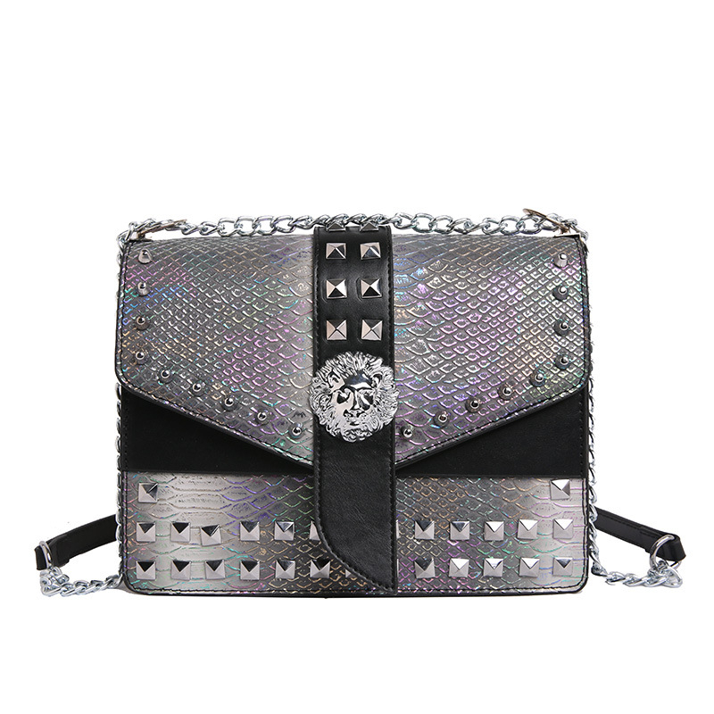 Krokodilski uzor crossbody torba, PU materijal, euro-američki retro stil, zatvaranje kopčom, jedna naramenica