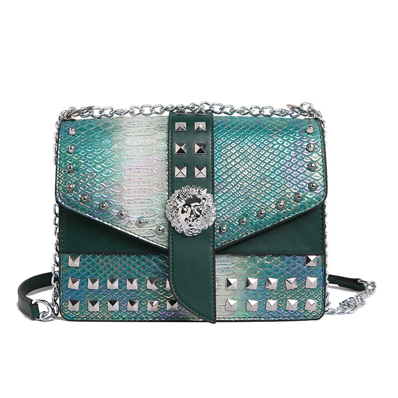 Krokodilski uzor crossbody torba, PU materijal, euro-američki retro stil, zatvaranje kopčom, jedna naramenica