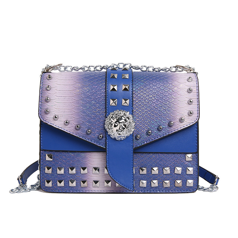 Krokodilski uzor crossbody torba, PU materijal, euro-američki retro stil, zatvaranje kopčom, jedna naramenica