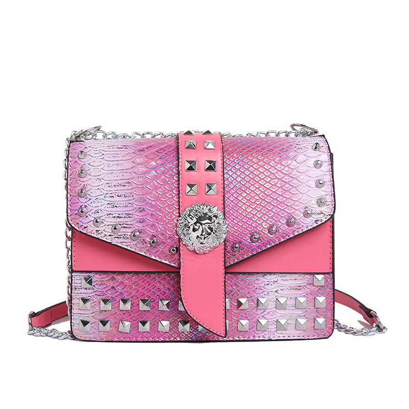 Krokodilski uzor crossbody torba, PU materijal, euro-američki retro stil, zatvaranje kopčom, jedna naramenica