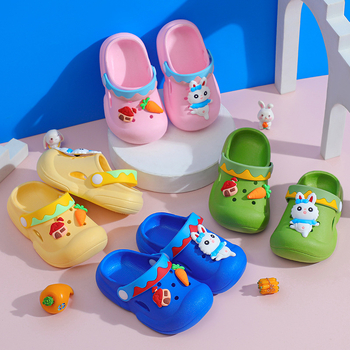 Sandale pentru copii cu vârf închis, din PVC, unisex, pentru copii de vârstă 3–7 ani, vară 2024