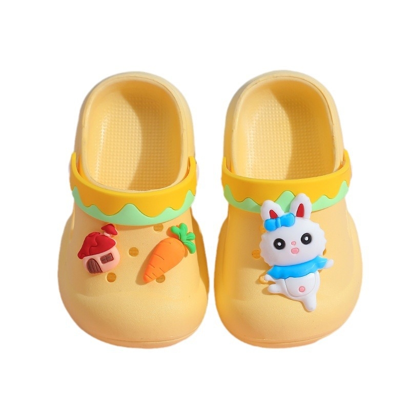 Sandale pentru copii cu vârf închis, din PVC, unisex, pentru copii de vârstă 3–7 ani, vară 2024