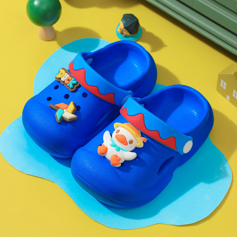 Sandale pentru copii cu vârf închis, din PVC, unisex, pentru copii de vârstă 3–7 ani, vară 2024