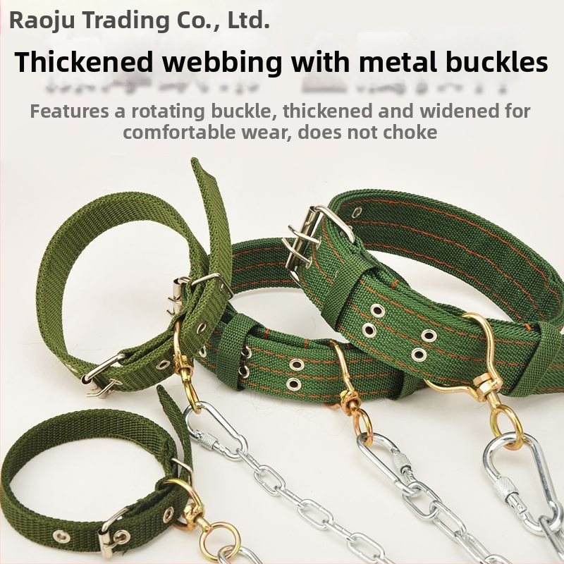 Kovová reťaz pre psa a obojok pre stredné a veľké psy