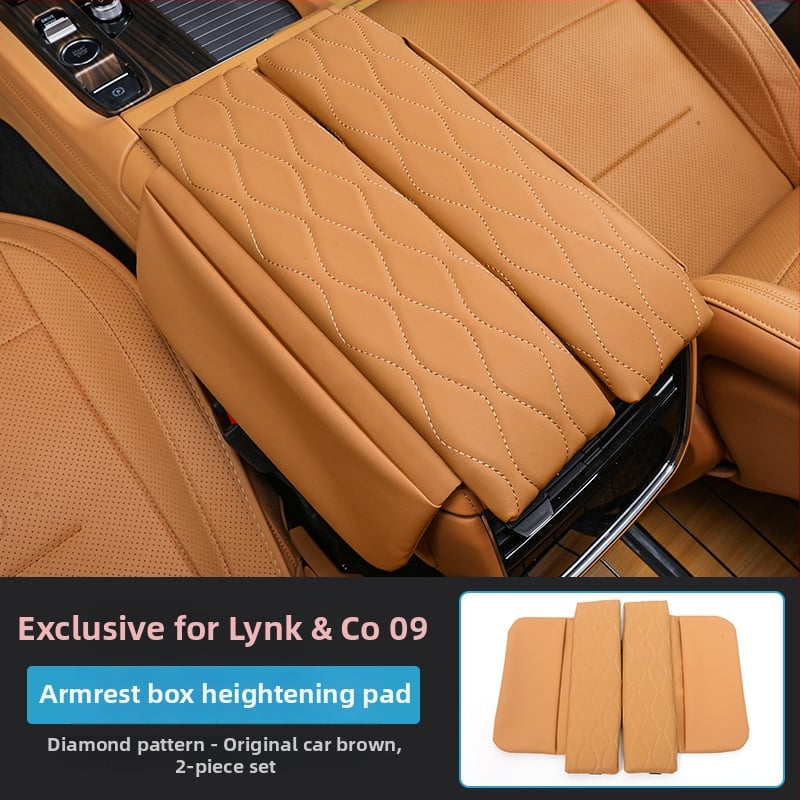 Rokas atbalsta kastītes pacēlāja spilvens Lynk & Co 09, glovbox uzglabāšanas aizsargs pārklājs, iekšējā uzglabāšana
