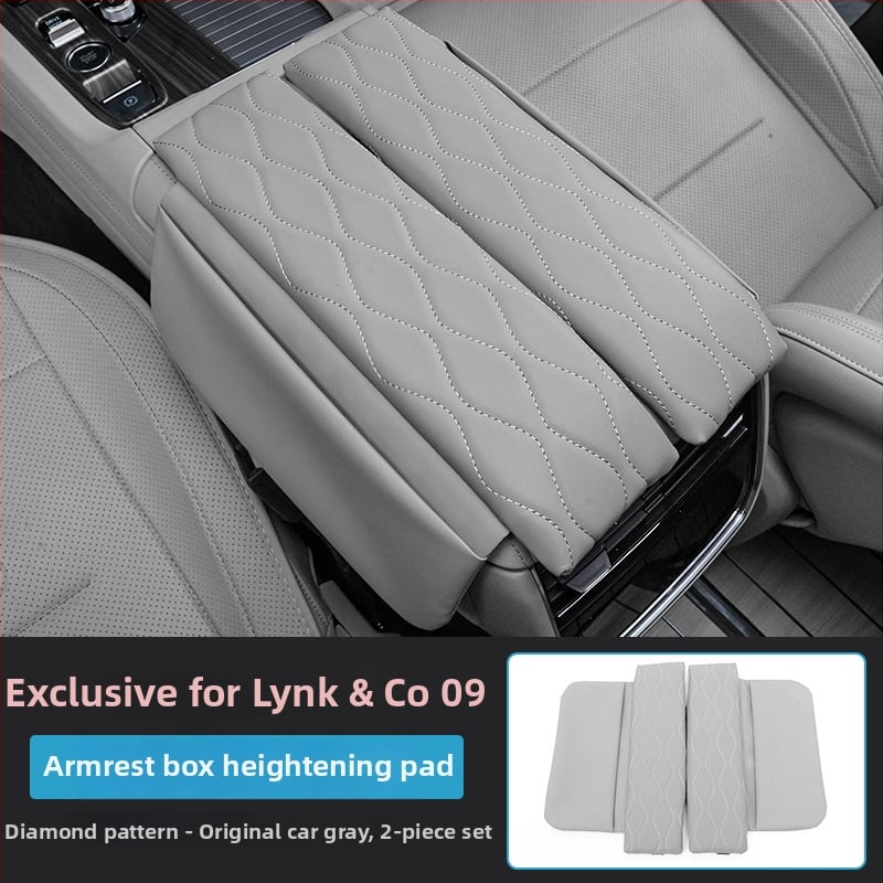 Rokas atbalsta kastītes pacēlāja spilvens Lynk & Co 09, glovbox uzglabāšanas aizsargs pārklājs, iekšējā uzglabāšana