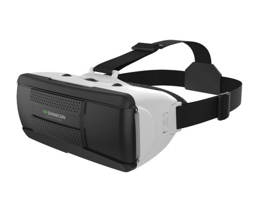 VR headset ar HiFi austiņām, modelis G06eb, 3D virtuālā realitāte uz galvas, polarizētās lēcas, saderīgs ar Android un iOS