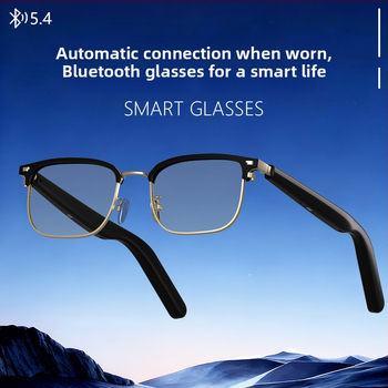 GT13 Pametne Bluetooth naočale, protiv plavog svjetla, Fotokromatske leće, Baterija 70×2, Materijal ABS+metala, Nosive na glavi, Bežični domet 5–10 m, Težina 150 g