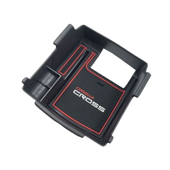 Centra konsoles uzglabāšanas kastīte Corolla Cross (2020–2024) – plastmasa, saderīga ar Toyota, 20 Corolla Cross modeļi, svars 300 g, pielāgošana pieejama