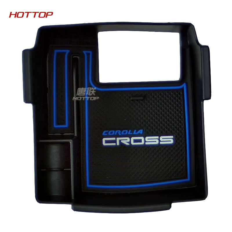 Centra konsoles uzglabāšanas kastīte Corolla Cross (2020–2024) – plastmasa, saderīga ar Toyota, 20 Corolla Cross modeļi, svars 300 g, pielāgošana pieejama