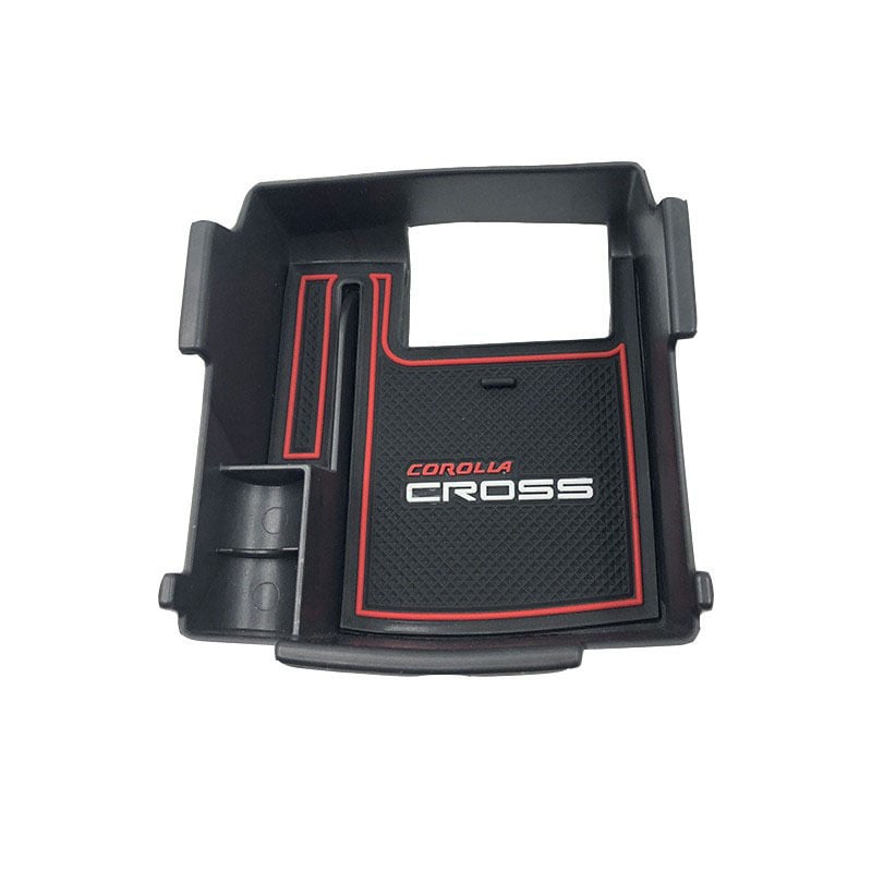 Centra konsoles uzglabāšanas kastīte Corolla Cross (2020–2024) – plastmasa, saderīga ar Toyota, 20 Corolla Cross modeļi, svars 300 g, pielāgošana pieejama