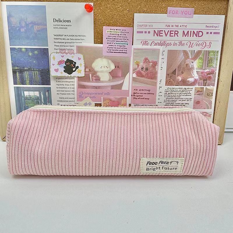 Ash Velvet torbica za olovke s proširivim kapacitetom, unisex, za osnovnu školu, proljeće 2025