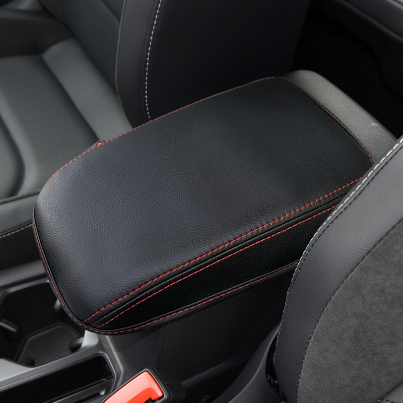 Калъф за подлакътник на автомобил — Microfiber Leather; съвместим с Volkswagen Tiguan L (2017–2021); защита на централната конзола
