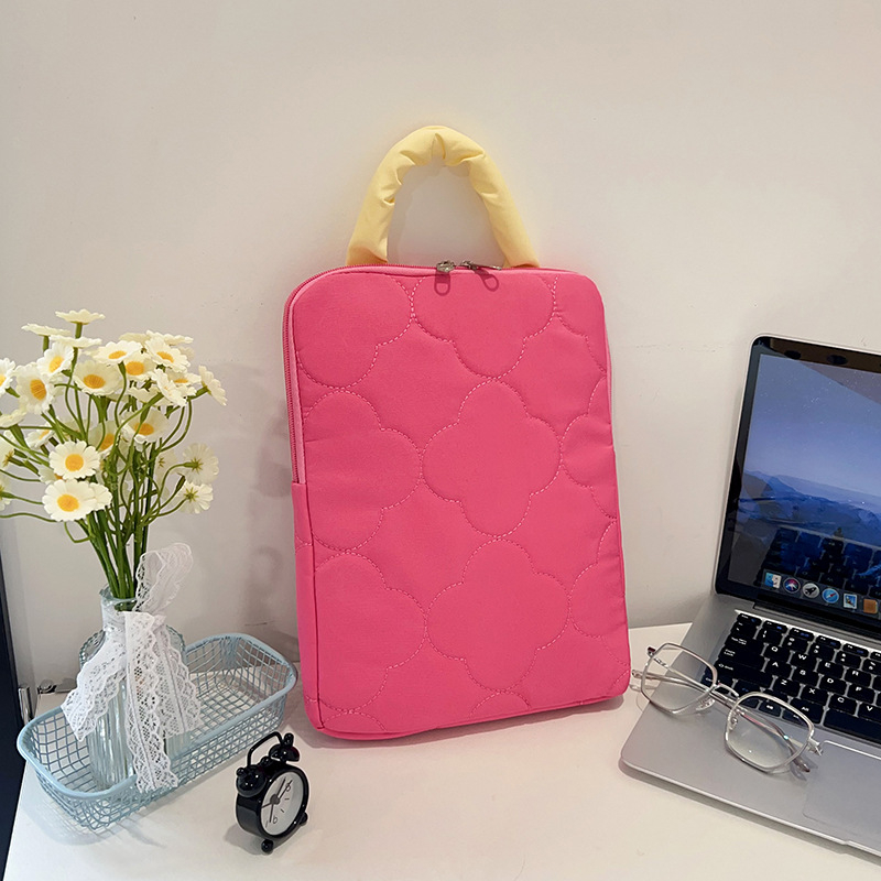 Husă pentru tabletă cu buzunar interior din țesătură brodată, nylon respirabil, căptușeală poliester, vară 2025, stil elit business