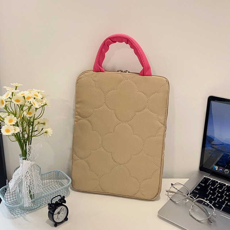 Husă pentru tabletă cu buzunar interior din țesătură brodată, nylon respirabil, căptușeală poliester, vară 2025, stil elit business