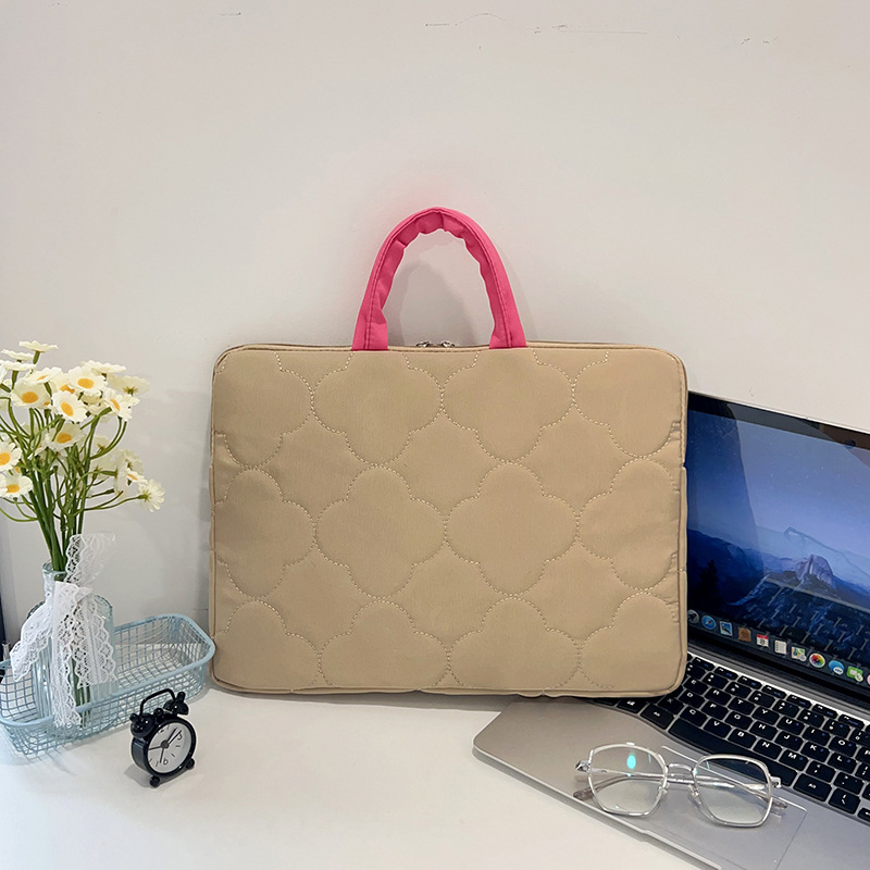 Husă pentru tabletă cu buzunar interior din țesătură brodată, nylon respirabil, căptușeală poliester, vară 2025, stil elit business