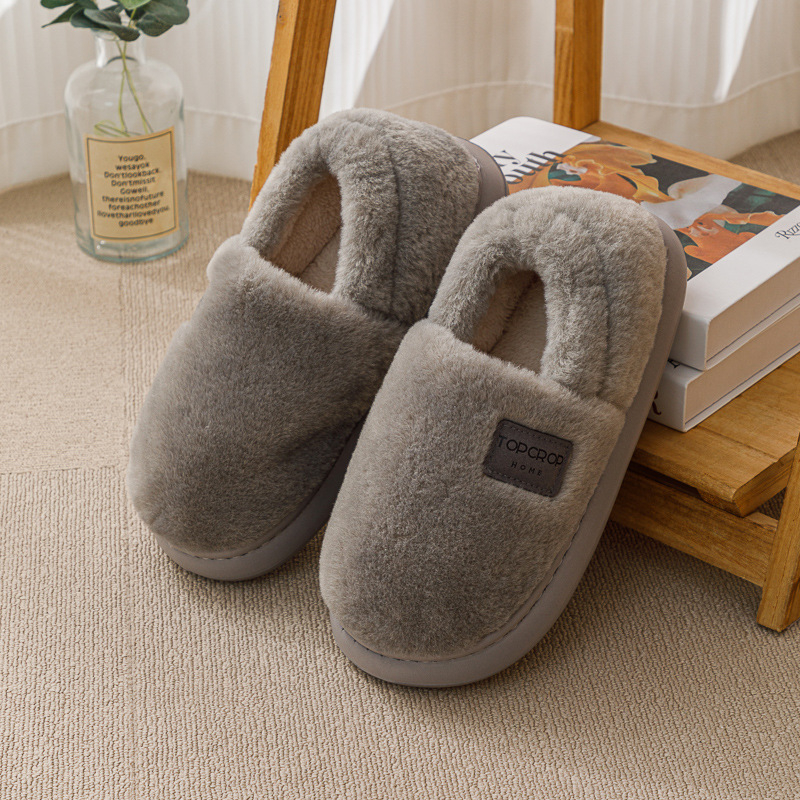 Vīriešu lina mājas čības ar gumijas zoli, sprādzes aizdare, standarta biezums, saglabā siltumu.