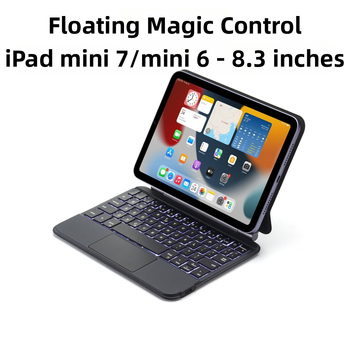 P83 Pro Bezdrôtová Bluetooth klávesnica s podsvieteným dotykovým ovládaním, magnetický plávajúci dizajn, kompatibilná s iPad mini 6/7