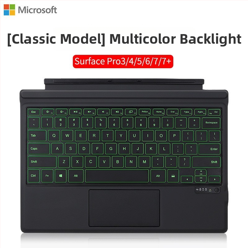Surface klávesnica pre Microsoft Surface Pro 4–7 s dotykovou plochou – Bluetooth bezdrôtový WR218 (2021)