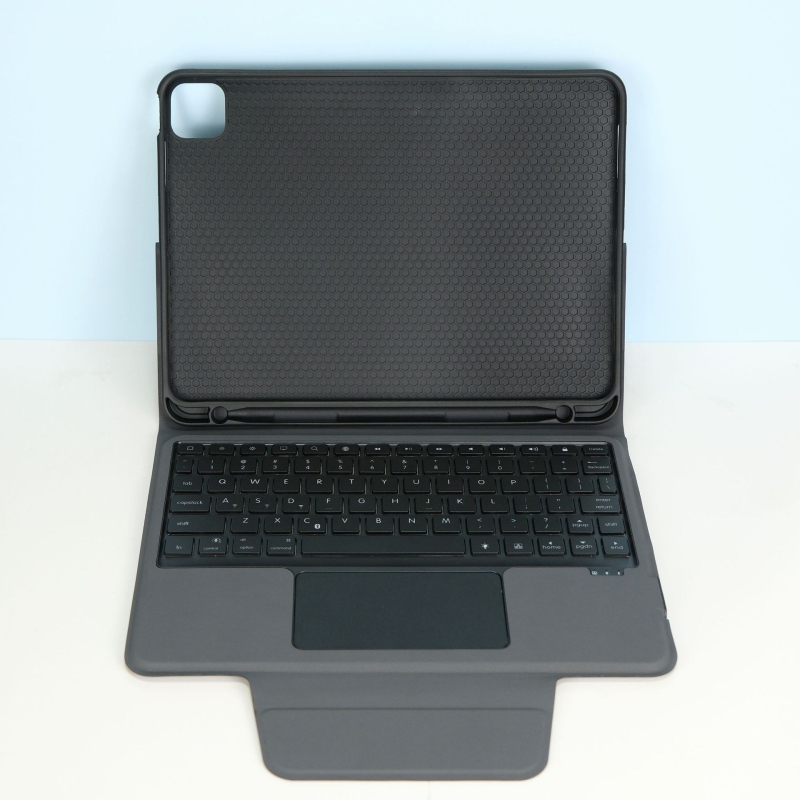 iPad 11. generációhoz készült bőrtok Bluetooth billentyűzettel, levehető A16 tollhely és állványtípusú védőtok