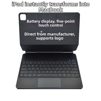 Bluetooth klávesnica s digitálnym displejom a magnetickým plávajúcim držiakom pre iPad Pro 12.9 (Air 4/5, 11)