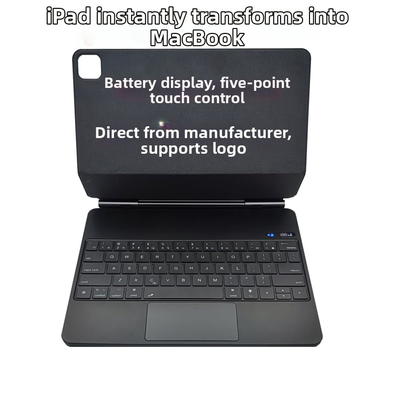 Bluetooth klávesnica s digitálnym displejom a magnetickým plávajúcim držiakom pre iPad Pro 12.9 (Air 4/5, 11)