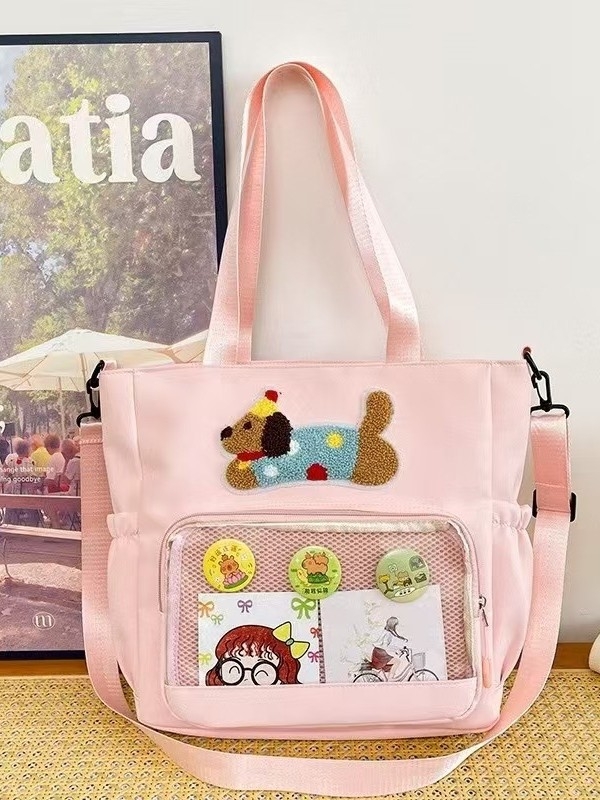 Geantă din pânză, cu căptușeală din nailon, impermeabilă și respirabilă, pentru antrenamente în afara campusului