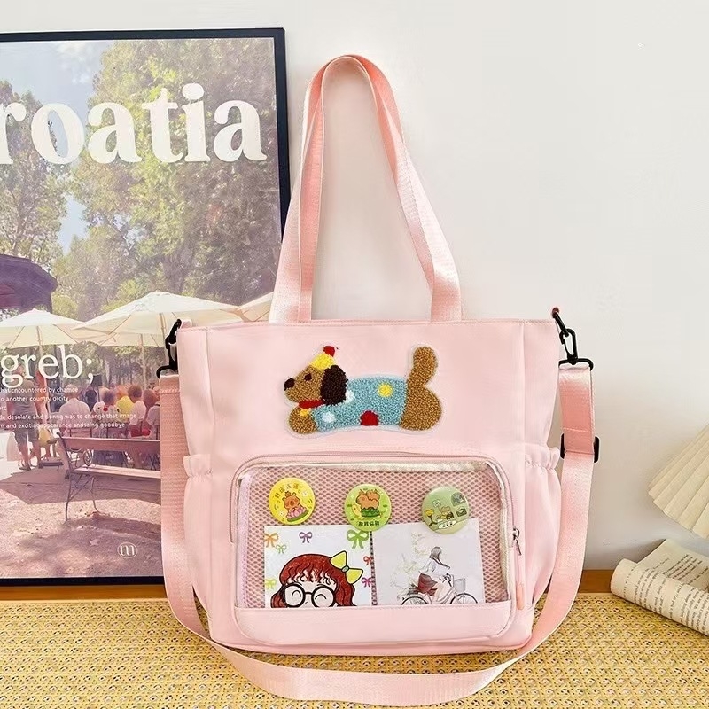 Geantă din pânză, cu căptușeală din nailon, impermeabilă și respirabilă, pentru antrenamente în afara campusului