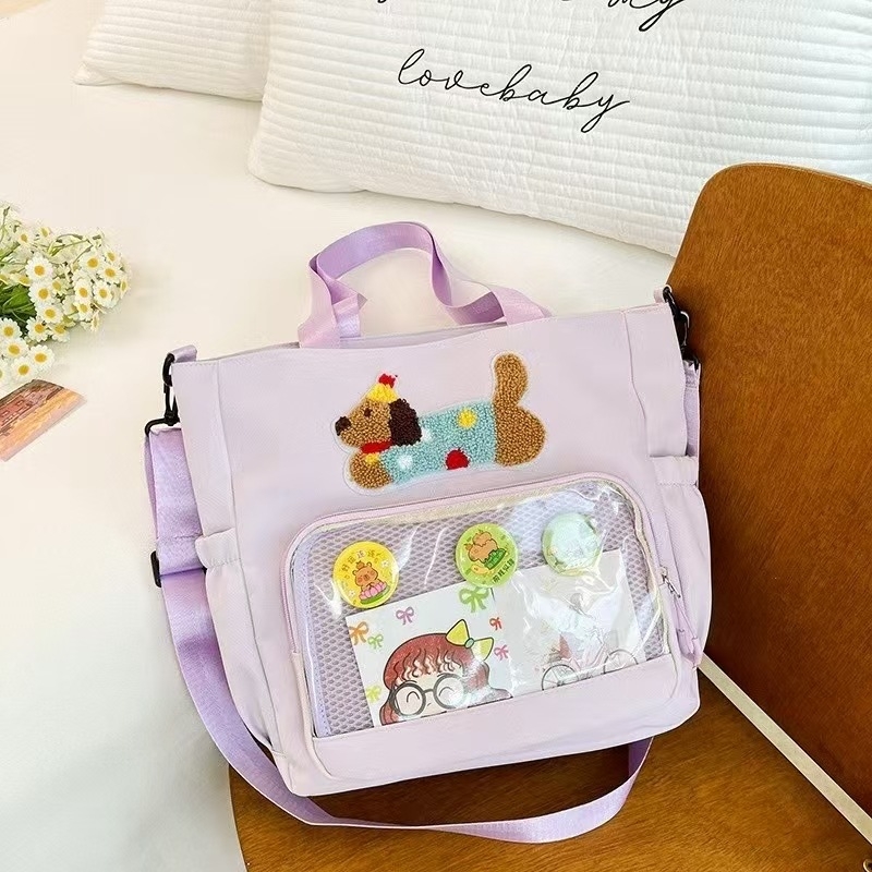 Geantă din pânză, cu căptușeală din nailon, impermeabilă și respirabilă, pentru antrenamente în afara campusului