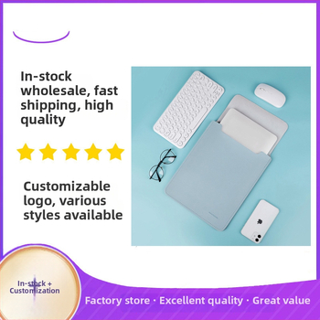 Geantă-liner internă pentru laptop – impermeabilă, rezistentă la uzură, piele sintetică, căptușeală PU, model solid, vară 2023