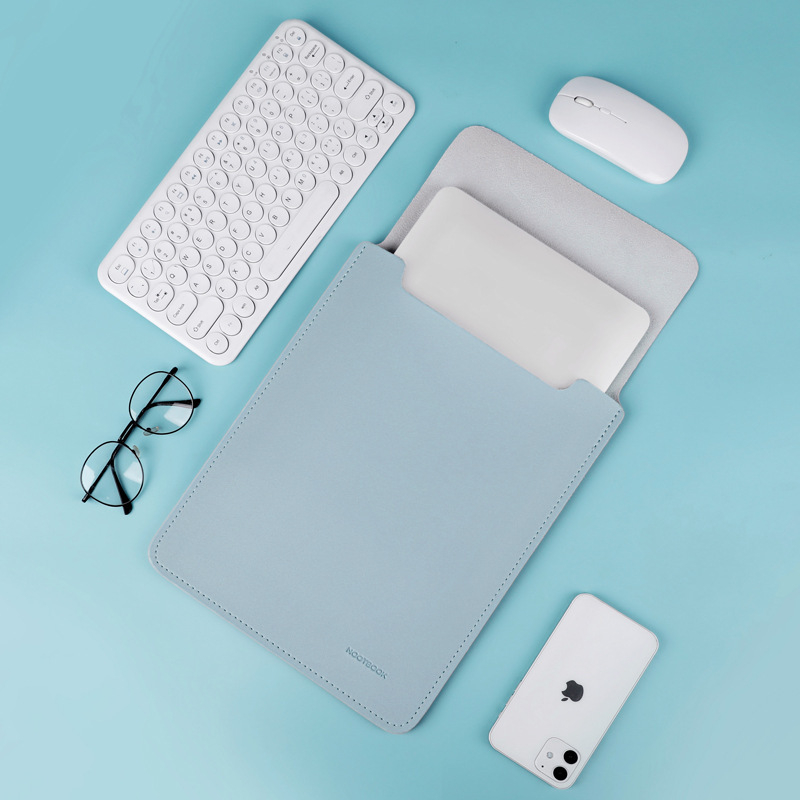 Geantă-liner internă pentru laptop – impermeabilă, rezistentă la uzură, piele sintetică, căptușeală PU, model solid, vară 2023