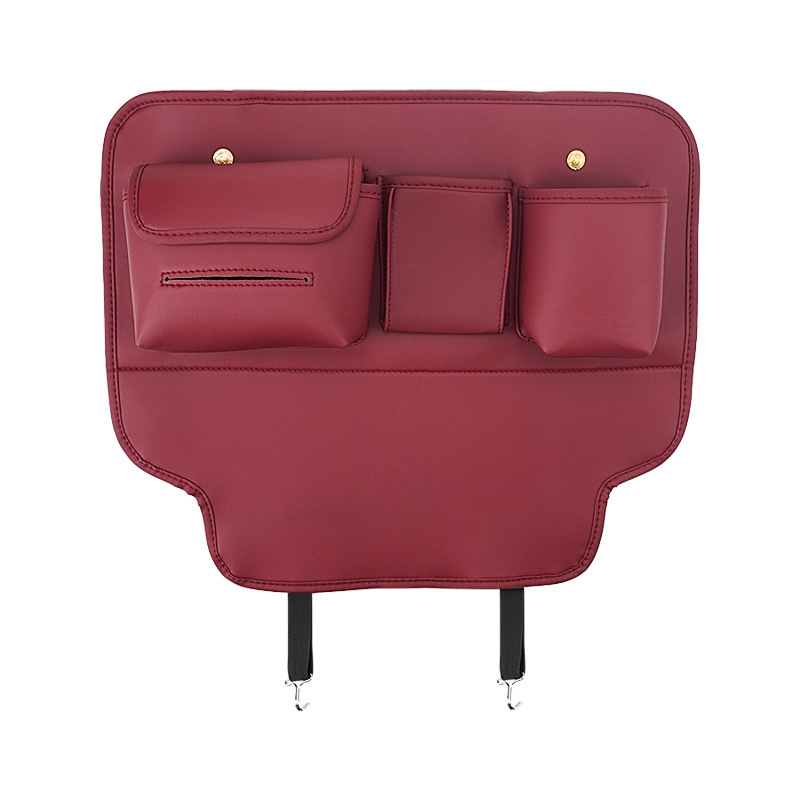 Organizator stražnje sjedalice automobila – sve sezone, Nappa koža, montiran u auto, zaštita od prljavštine i udaraca nogu