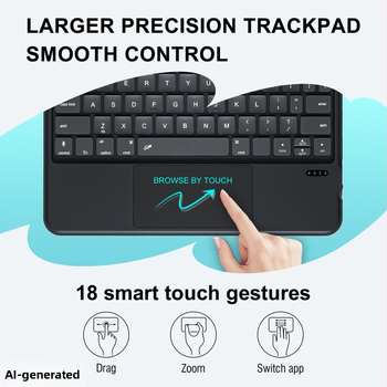 Kryt s bezdrôtovou Bluetooth klávesnicou pre iPad, 360° otočné, pre iPad 10. generácie